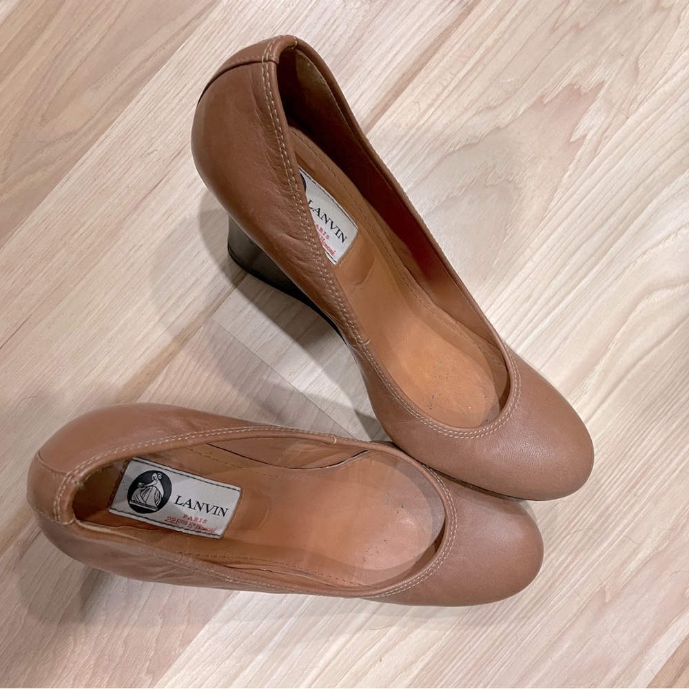 Lanvin wedges. Used. Size 37
